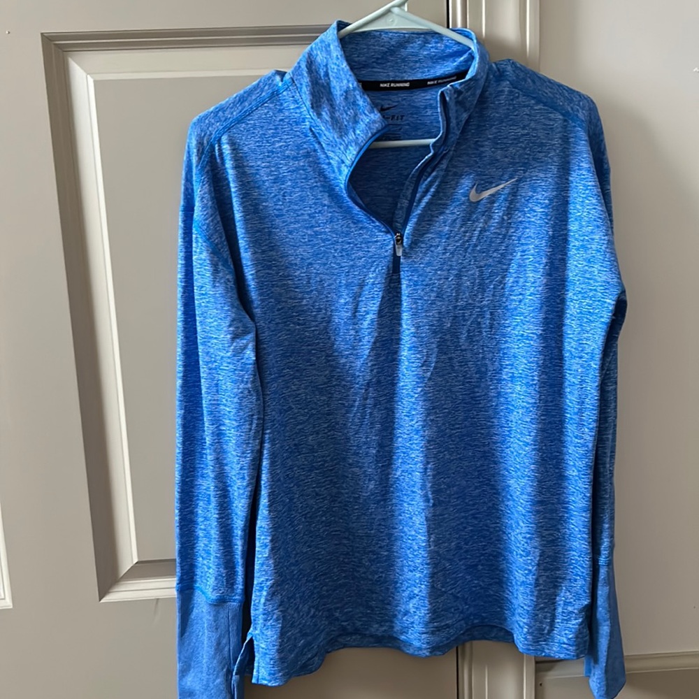 Nike running dri fit half zip with thumb holes